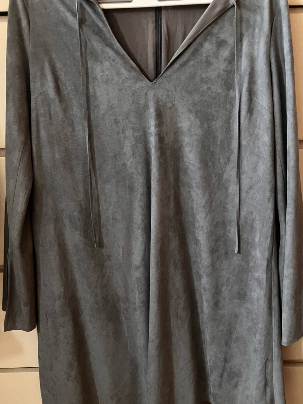 Faux Suede Dress